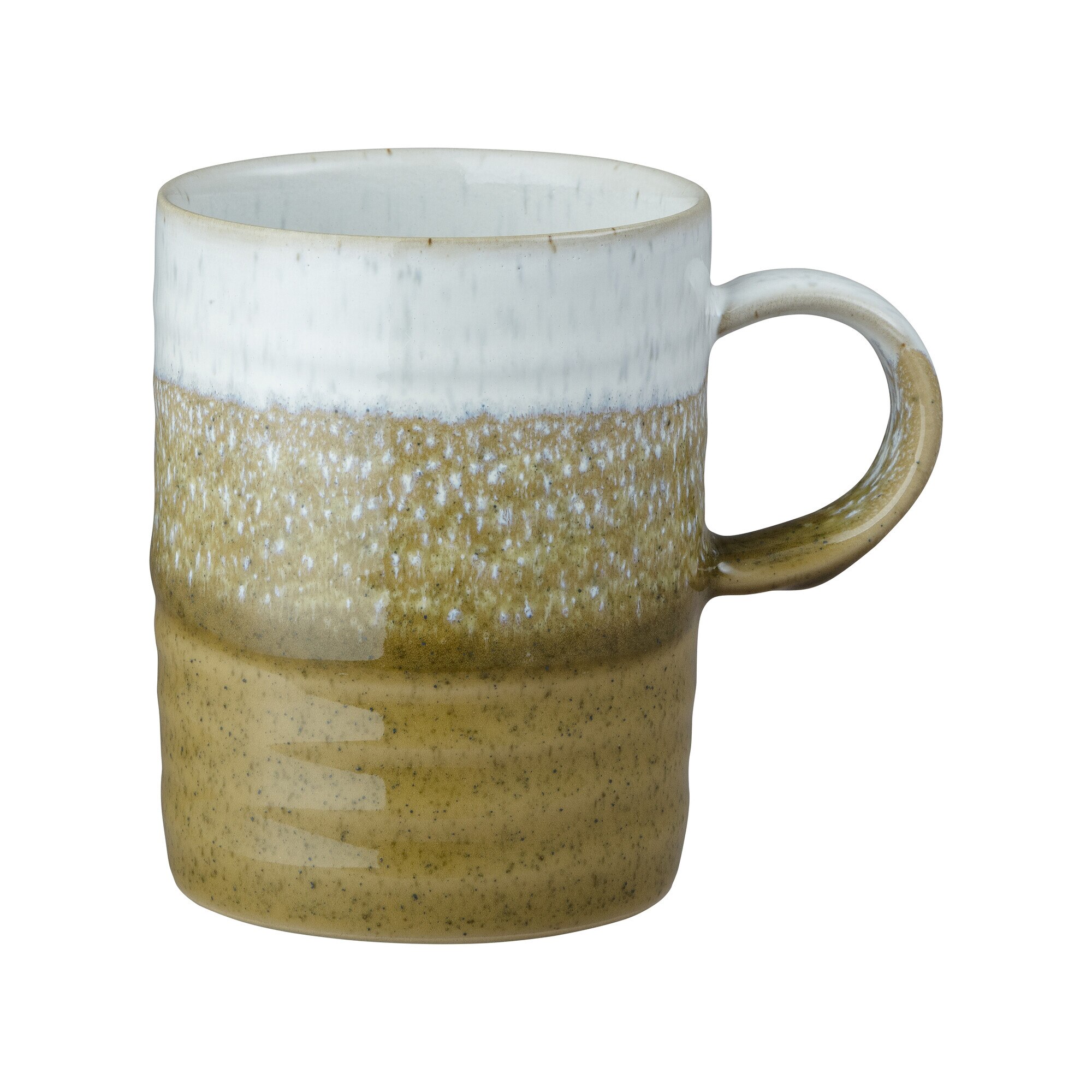 Product photograph of Kiln Accents Ochre Ridged Mug from Denby Retail Ltd
